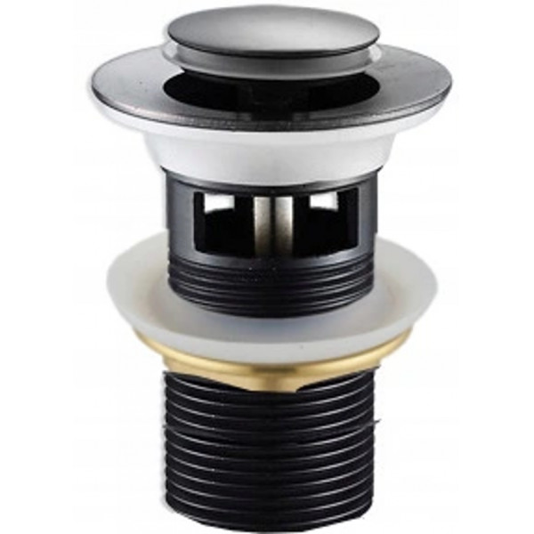 Mexen  ventil klik-klak mic   runda  cu preaplin ,  negru  - 79925-70