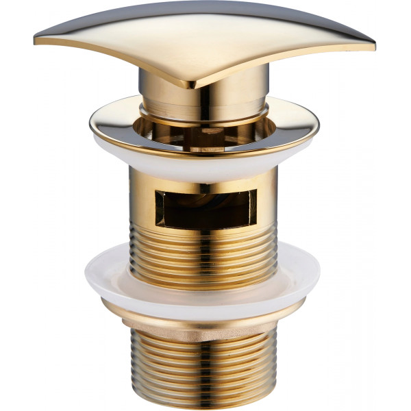 Mexen  ventil klik-klak  patrat  cu preaplin ,  auriu  - 79926-50