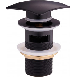 Mexen  ventil klik-klak  patrat  cu preaplin ,  negru  - 79926-70 Ventil klik-klak 467680 Mexen