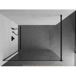 Mexen Kioto Walk In 80 x 200 cm, transparent 8 mm,  negru  - 800-080-101-70-00