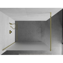 Mexen Kioto Walk In 90 x 200 cm,  satin 8 mm,  auriu  - 800-090-101-50-30
