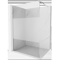 Mexen Kioto Walk In 110 x 200 cm, transparent/satin 8 mm, chrom - 800-110-101-01-35