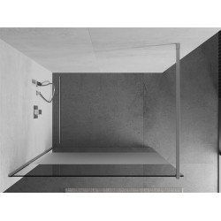 Mexen Kioto Walk In 110 x 200 cm, transparent/satin 8 mm, chrom - 800-110-101-01-35