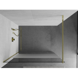 Mexen Kioto Walk In 70 x 200 cm, transparent/satin 8 mm,  auriu  - 800-070-101-50-35