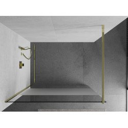 Mexen Kioto Walk In 70 x 200 cm, transparent/satin 8 mm,  auriu  - 800-070-101-50-35