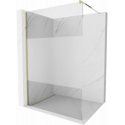 Mexen Kioto Walk In 90 x 200 cm, transparent/satin 8 mm,  auriu  - 800-090-101-50-35 Walk-In 467680 Mexen