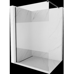 Mexen Kioto Walk In 80 x 200 cm, transparent/satin 8 mm,  negru  - 800-080-101-70-35