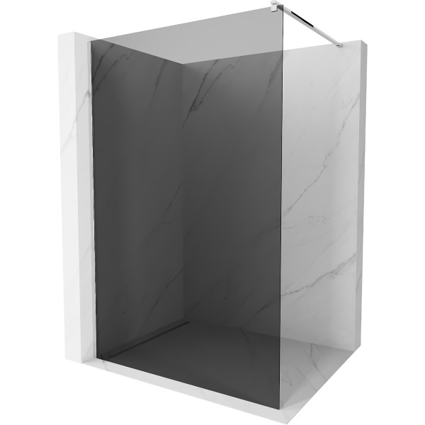 Mexen Kioto Walk In 80 x 200 cm, grafit 8 mm, chrom - 800-080-101-01-40