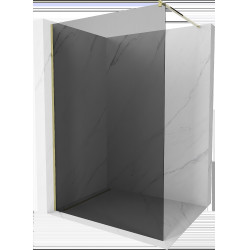 Mexen Kioto Walk In 100 x 200 cm, grafit 8 mm,  auriu  - 800-100-101-50-40