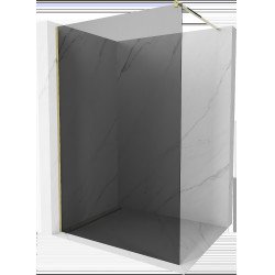 Mexen Kioto Walk In 100 x 200 cm, grafit 8 mm,  auriu  - 800-100-101-50-40