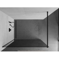 Mexen Kioto Walk In 110 x 200 cm, grafit 8 mm,  negru  - 800-110-101-70-40