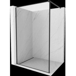 Mexen Kioto Walk In 100 x 200 cm, transparent/ negru   modelata 8 mm,  negru  - 800-100-101-70-70