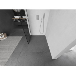 Mexen Kioto Walk In 70 x 200 cm, transparent/ negru   modelata 8 mm, chrom - 800-070-101-01-77