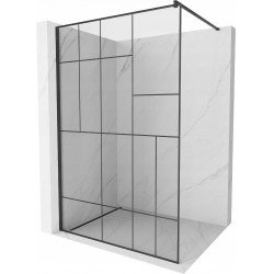 Mexen Kioto Walk In 70 x 200 cm, transparent/ negru   modelata 8 mm,  negru  - 800-070-101-70-78 Walk-In 467680 Mexen