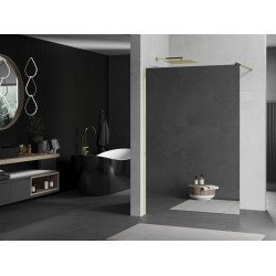 Mexen Kioto Walk In 130 x 200 cm,  oglinda  8 mm,  auriu  - 800-130-101-50-50 Walk-In 467680 Mexen