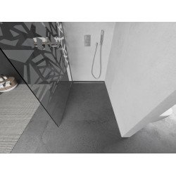 Mexen Kioto Walk In 80 x 200 cm, transparent/alb  modelata 8 mm, chrom - 800-080-101-01-85