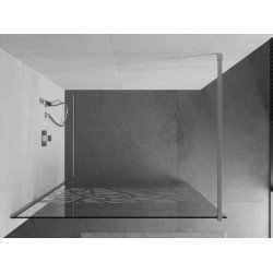 Mexen Kioto Walk In 80 x 200 cm, transparent/alb  modelata 8 mm, chrom - 800-080-101-01-85