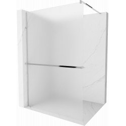 Mexen Kioto+ Walk In  cu port prosop 120 x 200 cm,  satin 8 mm, chrom - 800-120-121-01-30 Walk-In 467680 Mexen