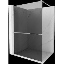 Mexen Kioto+ Walk In  cu port prosop 100 x 200 cm, grafit 8 mm, chrom - 800-100-121-01-40