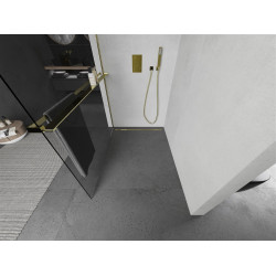 Mexen Kioto+ Walk In  cu port prosop 100 x 200 cm, transparent 8 mm,  auriu  - 800-100-121-50-00
