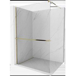 Mexen Kioto+ Walk In  cu port prosop 130 x 200 cm, transparent 8 mm,  auriu  - 800-130-121-50-00