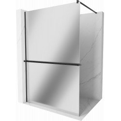 Mexen Kioto+ Walk In  cu port prosop 80 x 200 cm,  oglinda  8 mm,  negru  - 800-080-121-70-50 Walk-In 467680 Mexen