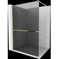 Mexen Kioto+ Walk In  cu port prosop 70 x 200 cm, grafit 8 mm,  auriu  - 800-070-121-50-40 Walk-In 467680 Mexen