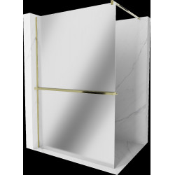 Mexen Kioto+ Walk In  cu port prosop 90 x 200 cm,  oglinda  8 mm,  auriu  - 800-090-121-50-50 Walk-In 467680 Mexen