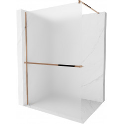 Mexen Kioto+ Walk In  cu port prosop 120 x 200 cm,  satin 8 mm,  rose auriu - 800-120-121-60-30 Walk-In 467680 Mexen