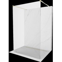 Mexen Kioto Walk In  montaj individual 110 x 200 cm, transparent 8 mm,  auriu  - 800-110-002-50-00 Walk-In 467680 Mexen