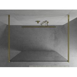 Mexen Kioto Walk In  montaj individual 120 x 200 cm, transparent 8 mm,  auriu  - 800-120-002-50-00