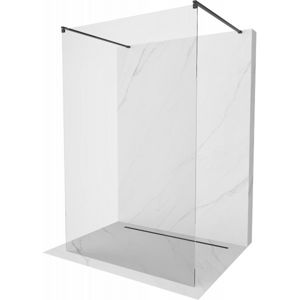 Mexen Kioto Walk In  montaj individual 110 x 200 cm, transparent 8 mm,  negru  - 800-110-002-70-00