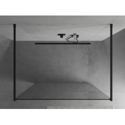 Mexen Kioto Walk In  montaj individual 130 x 200 cm, transparent 8 mm,  negru  - 800-130-002-70-00