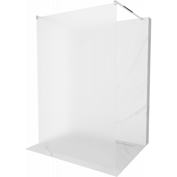 Mexen Kioto Walk In  montaj individual 100 x 200 cm,  satin 8 mm, chrom - 800-100-002-01-30