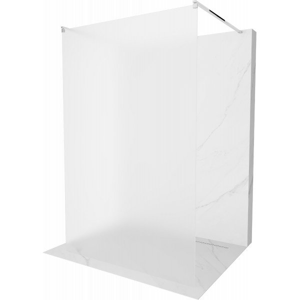 Mexen Kioto Walk In  montaj individual 120 x 200 cm,  satin 8 mm, chrom - 800-120-002-01-30