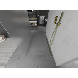 Mexen Kioto Walk In  montaj individual 100 x 200 cm,  satin 8 mm,  auriu  - 800-100-002-50-30