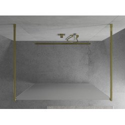 Mexen Kioto Walk In  montaj individual 110 x 200 cm,  satin 8 mm,  auriu  - 800-110-002-50-30