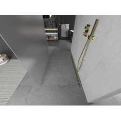 Mexen Kioto Walk In  montaj individual 110 x 200 cm,  satin 8 mm,  auriu  - 800-110-002-50-30