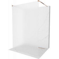 Mexen Kioto Walk In  montaj individual 100 x 200 cm,  satin 8 mm,  rose auriu - 800-100-002-60-30 Walk-In 467680 Mexen