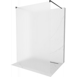 Mexen Kioto Walk In  montaj individual 120 x 200 cm,  satin 8 mm,  negru  - 800-120-002-70-30 Walk-In 467680 Mexen