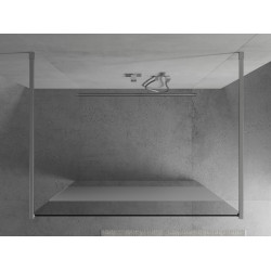 Mexen Kioto Walk In  montaj individual 100 x 200 cm, transparent/satin 8 mm, chrom - 800-100-002-01-35