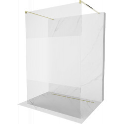 Mexen Kioto Walk In  montaj individual 100 x 200 cm, transparent/satin 8 mm,  auriu  - 800-100-002-50-35 Walk-In 467680 Mexen