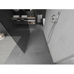 Mexen Kioto Walk In  montaj individual 120 x 200 cm, grafit, chrom - 800-120-002-01-40