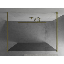 Mexen Kioto Walk In  montaj individual 120 x 200 cm, grafit,  auriu  - 800-120-002-50-40