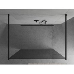 Mexen Kioto Walk In  montaj individual 120 x 200 cm, grafit,  negru  - 800-120-002-70-40