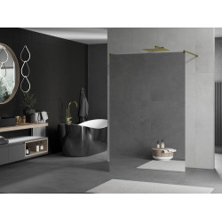 Mexen Kioto Walk In  montaj individual 120 x 200 cm,  oglinda ,  auriu  - 800-120-002-50-50