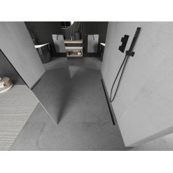 Mexen Kioto Walk In  montaj individual 110 x 200 cm,  oglinda ,  negru  - 800-110-002-70-50