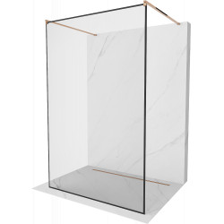 Mexen Kioto Walk In  montaj individual 110 x 200 cm, transparent/ negru   modelata 8 mm,  rose auriu - 800-110-002-60-70 Walk-In 467680 Mexen