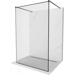 Mexen Kioto Walk In  montaj individual 120 x 200 cm, transparent/ negru   modelata 8 mm,  negru  - 800-120-002-70-70 Walk-In 467680 Mexen