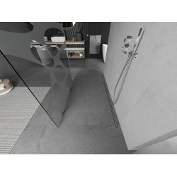 Mexen Kioto Walk In  montaj individual 120 x 200 cm, transparent/alb  modelata 8 mm, chrom - 800-120-002-01-97